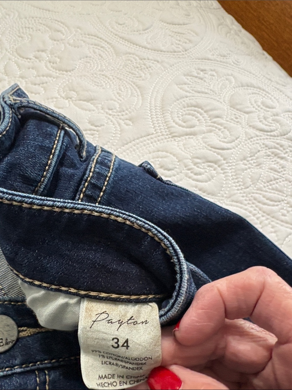 BKE Dark Blue Ankle Crop Jeans - Picture 4 of 8